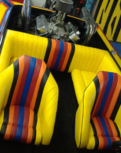 Boat upholstery custom work