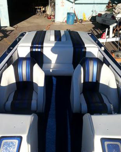Boat upholstery custom work