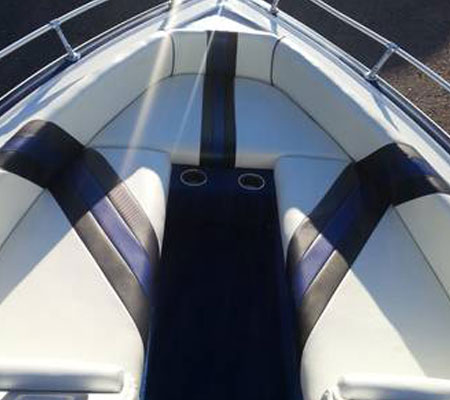Boat upholstery interior